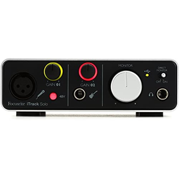 Focusrite iTrack FCTMOIS0010 Solo Lightning and USB Compatible Audio Interface