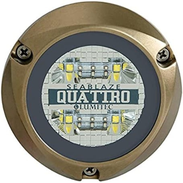 Lumitec Lighting 101510, LED Underwater Light, SeaBlaze Quattro Underwater