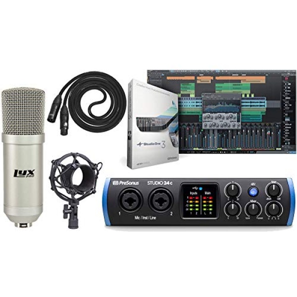 PreSonus Studio 24c 2x2 USB Type-C Audio/MIDI Interface and Studio One Artist